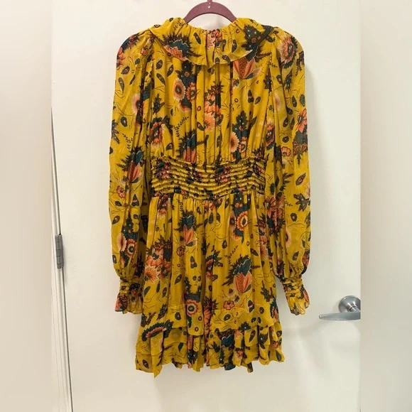 Ulla Johnson Adara Waterlily Yellow Dress Size 0 NWT - Picture 7 of 16